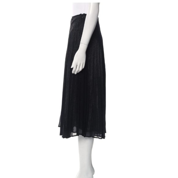 Jil Sander Black Silk Midi Length Skirt Size XS - Picture 2 of 3